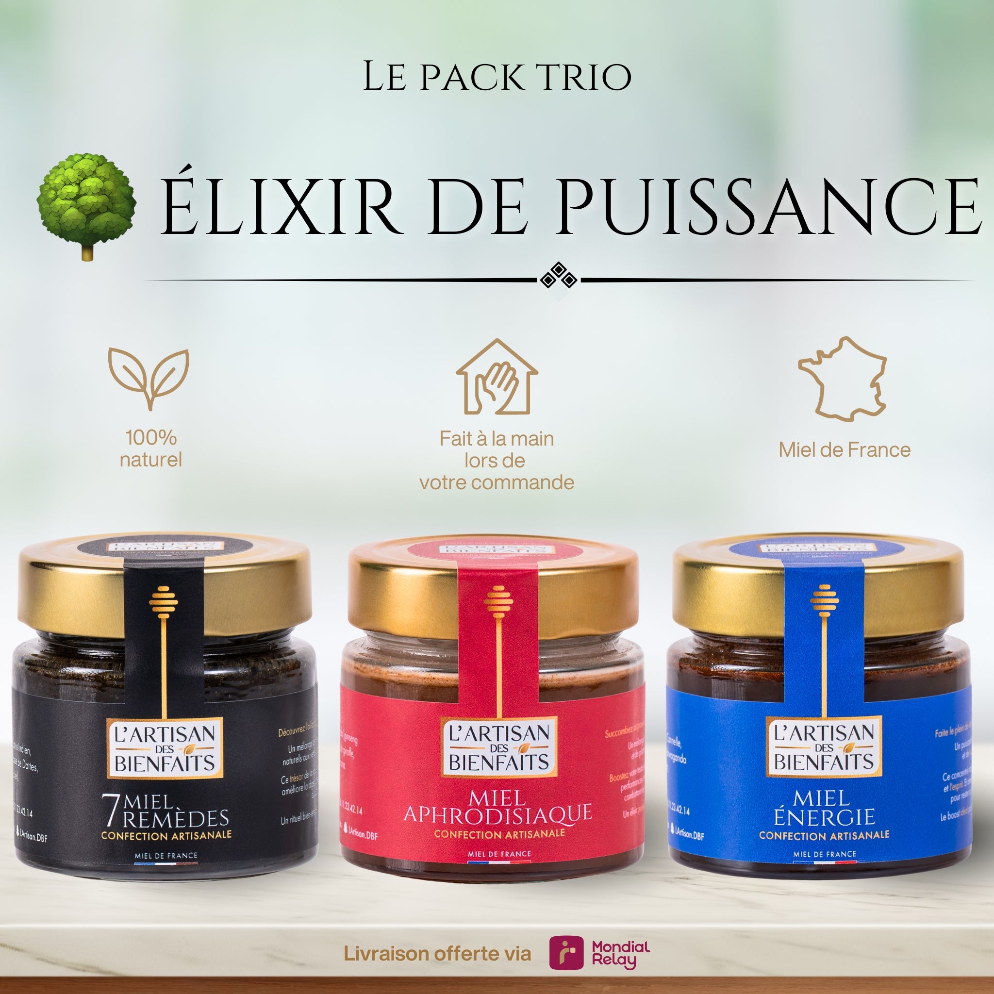 Pack TRIO : Élixir de Puissance