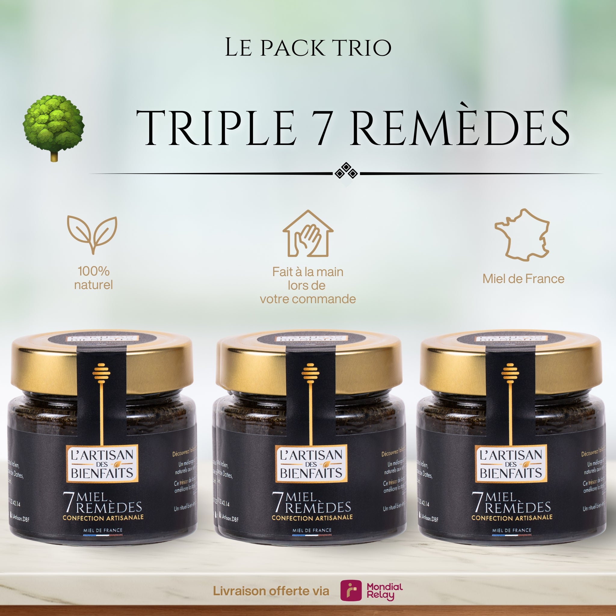 Pack TRIO : Triple 7 remèdes